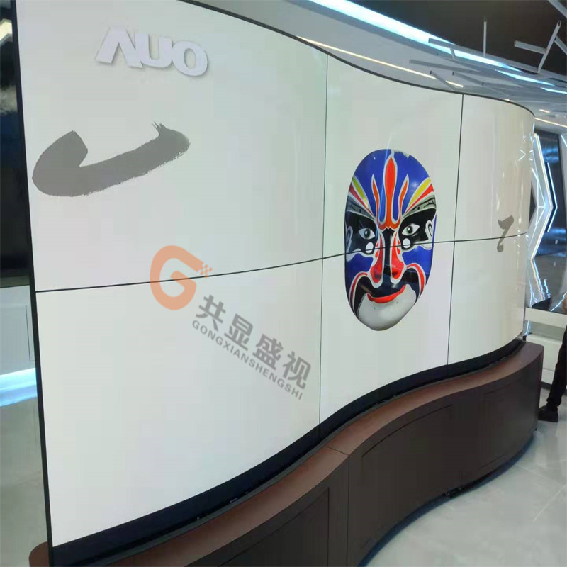 55寸柔性O(shè)LED屏2行3列機柜橫裝